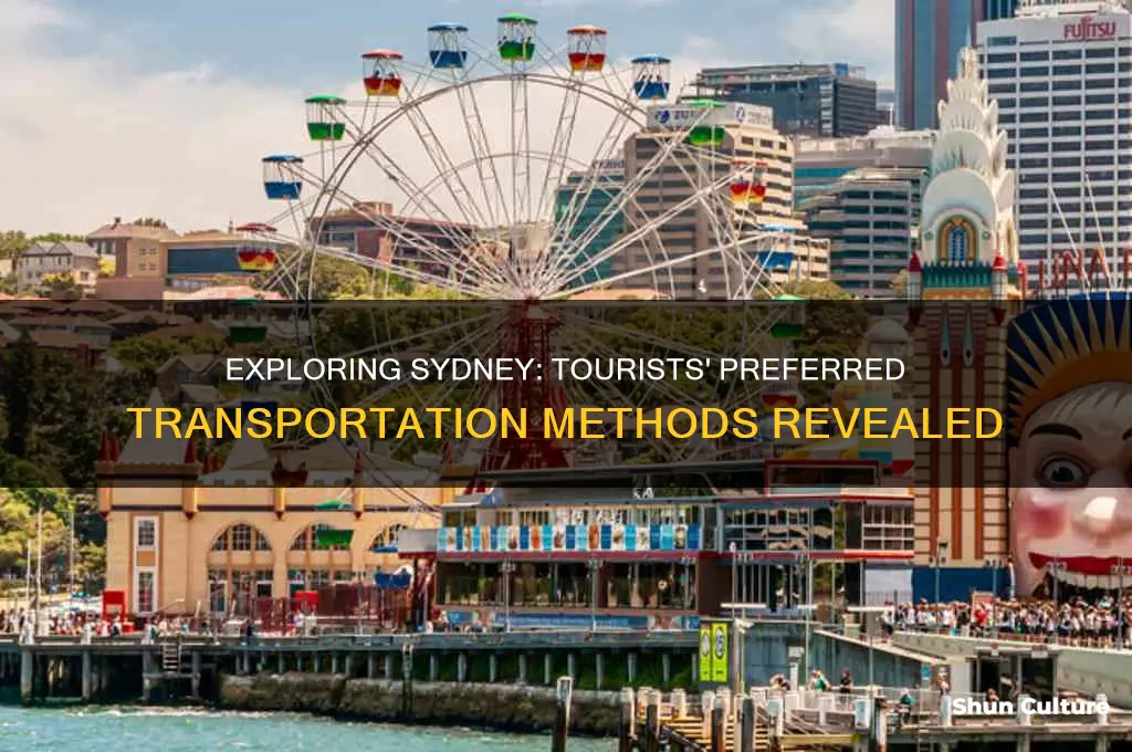 what are tourists primary mode of transportation in sydney australia