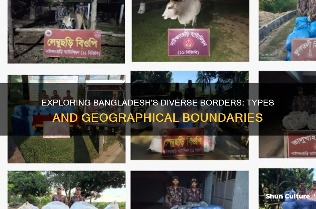 what are types of boundaries of bangladesh