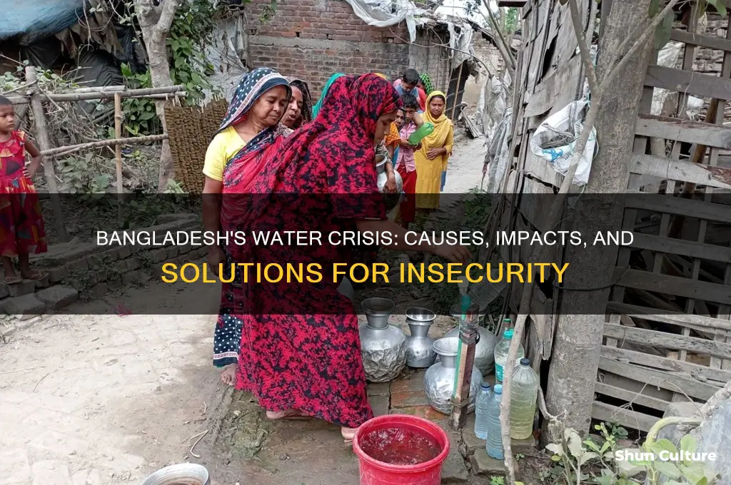 what are water insecurity of bangladesh