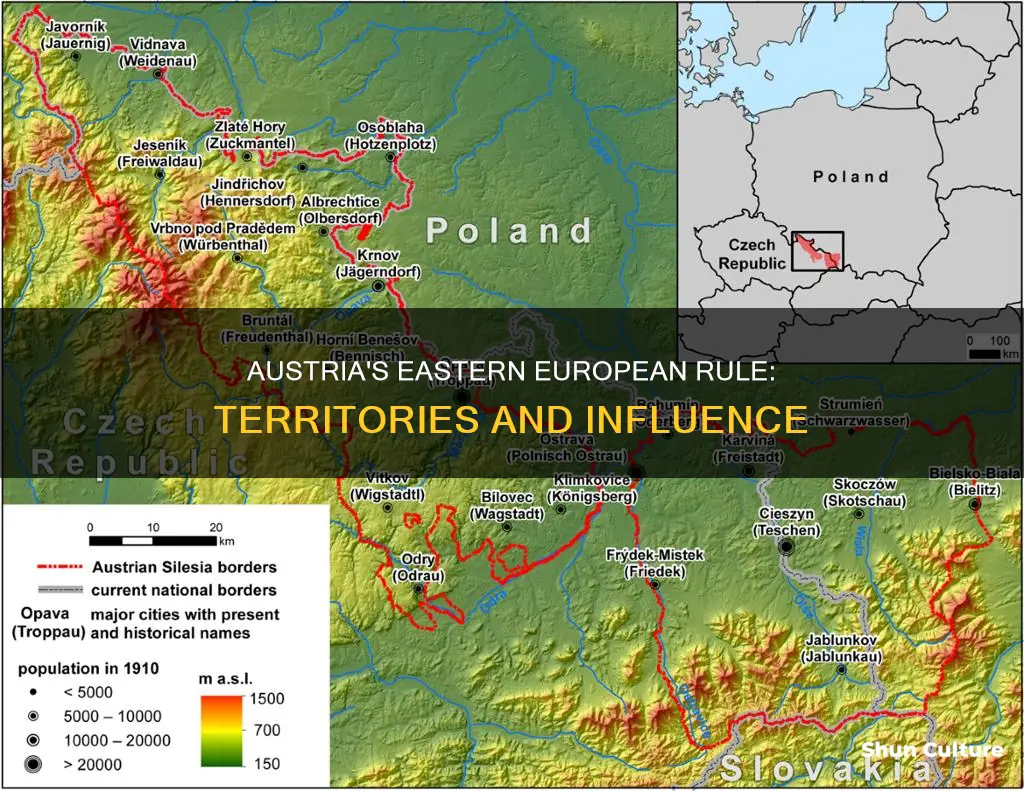 what areas of eastern europe did austria rule over