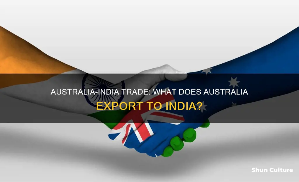 what australia exports to india
