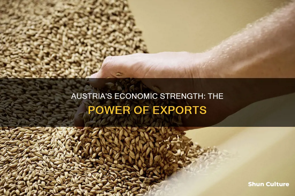 what austrian export made the economy strong