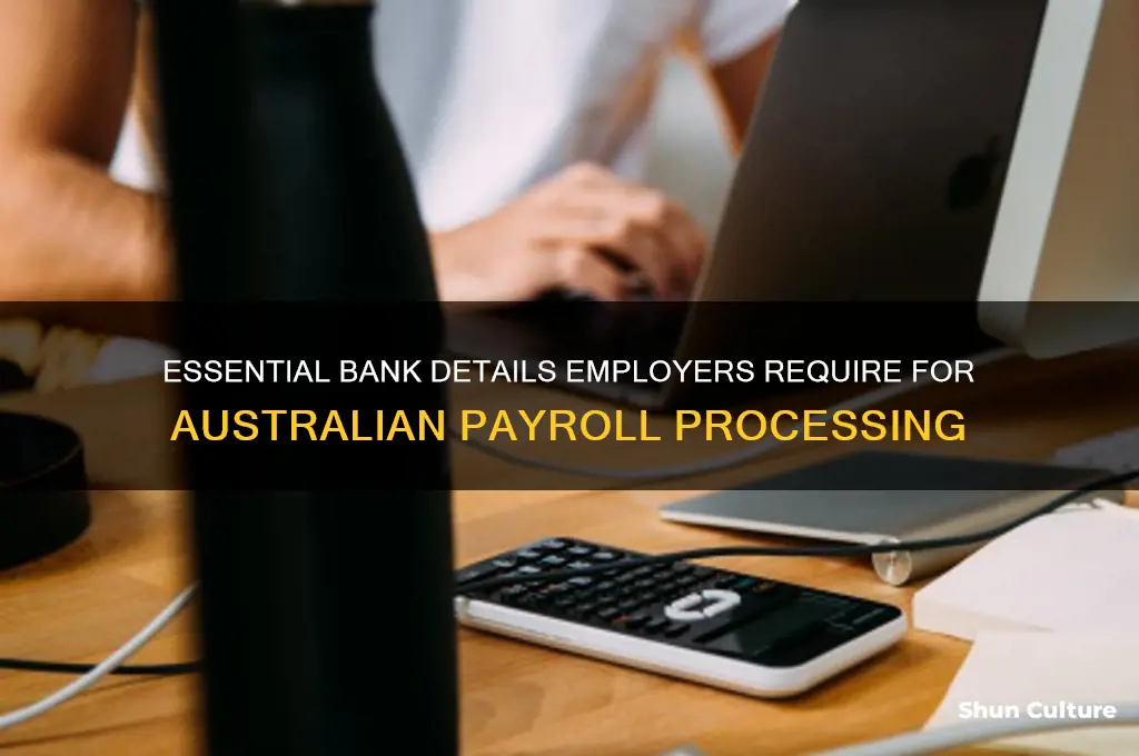 what bank details do employers need australia