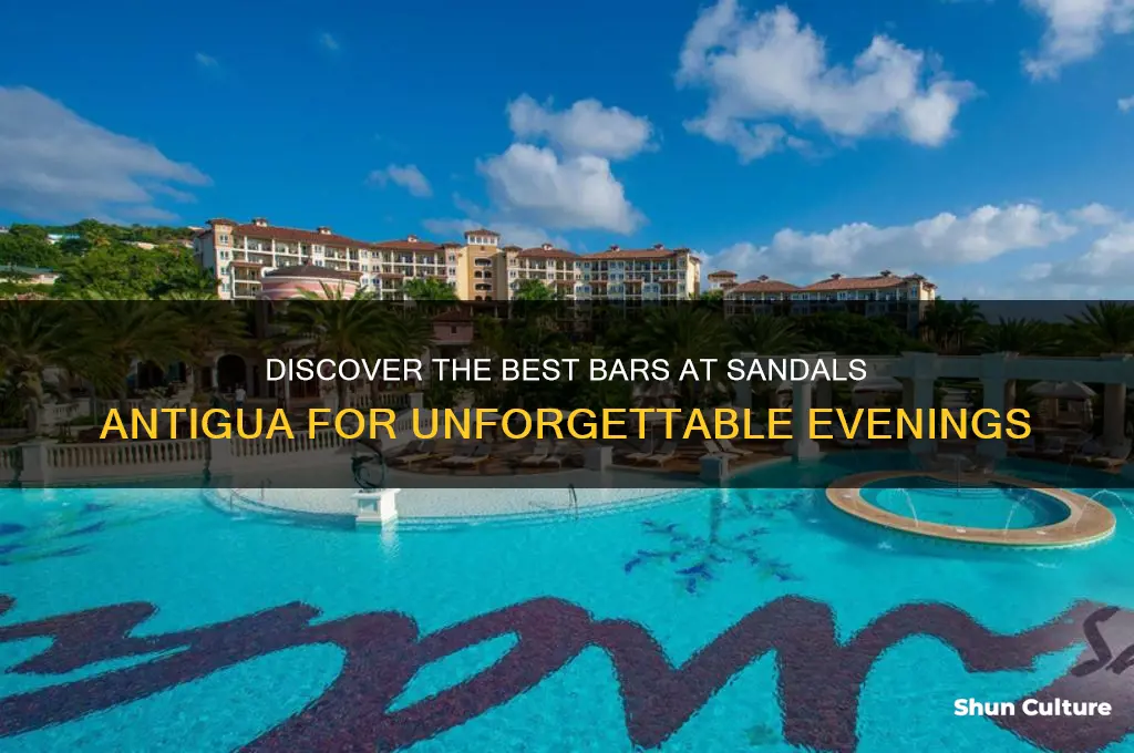 what bars are at sandals antigua