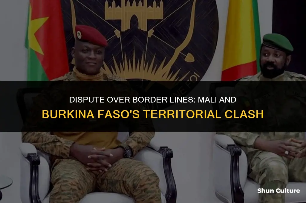 what border lines did mali and burkina faso fought of