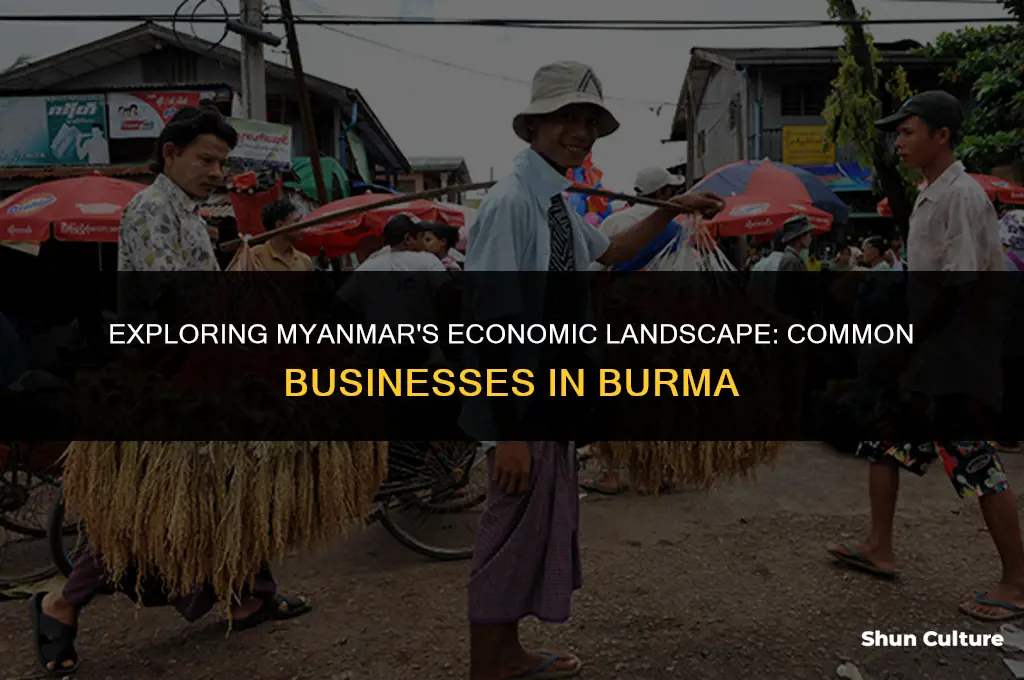 what business is common in burma