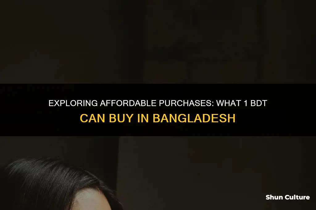 what can I buy with 1 bdt in bangladesh