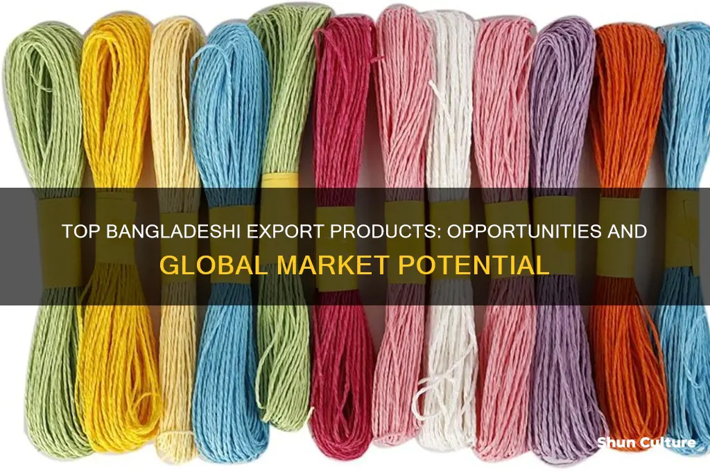 what can I export from bangladesh