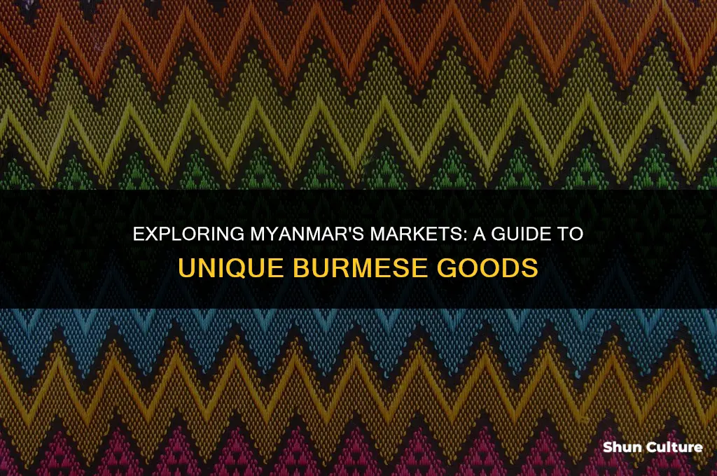 what can you buy in burma