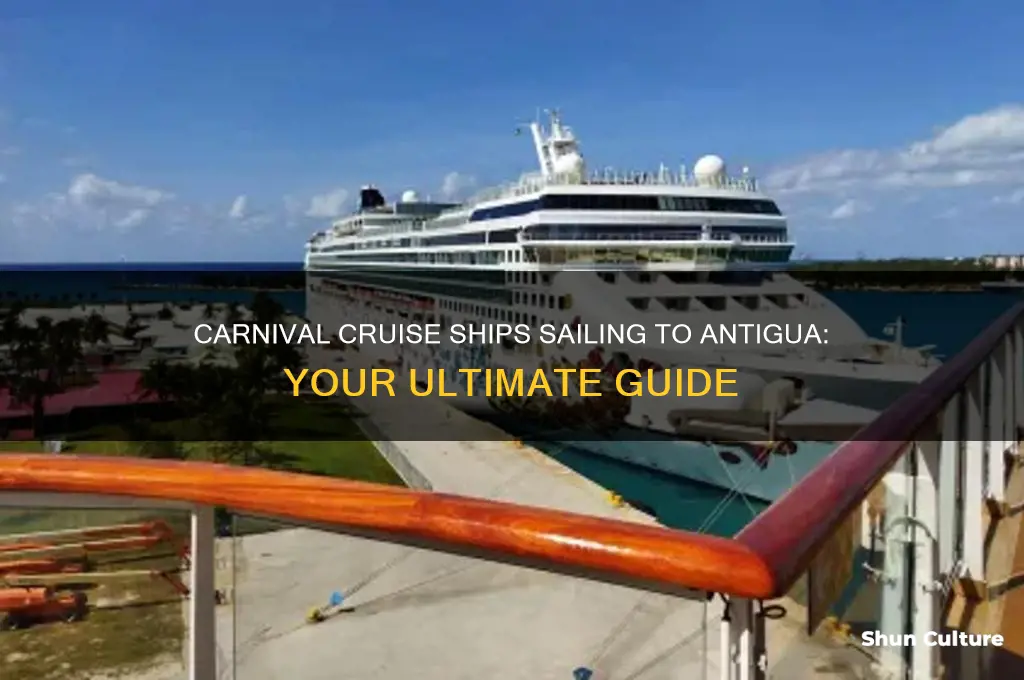 what carnival ships go to antigua