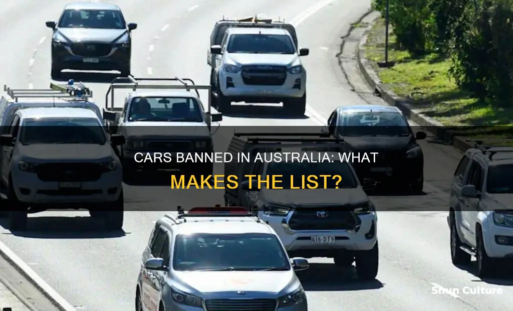 what cars are banned in australia