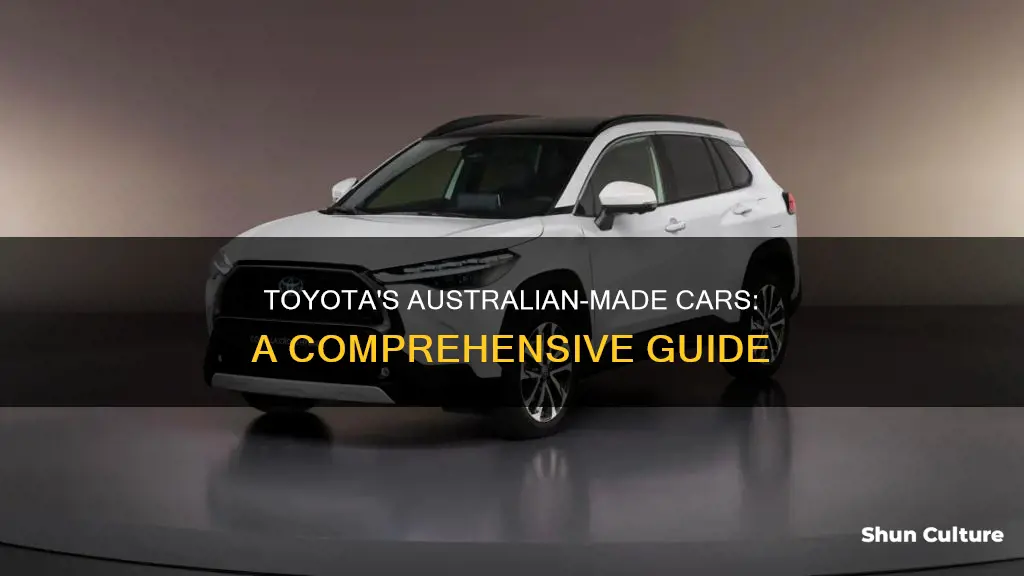 what cars did toyota make in australia