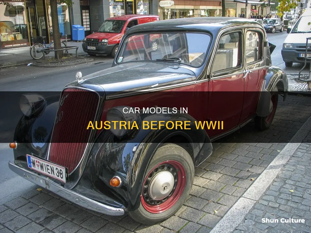 what cars were available in austria in 1938