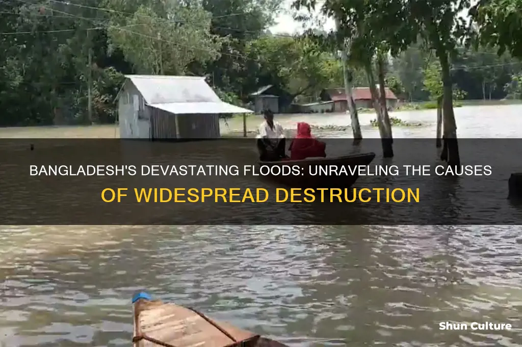 what caused major destruction and flooding in bangladesh