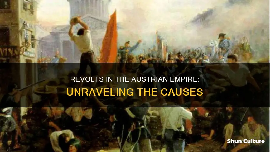 what caused revolts in the austrian empire