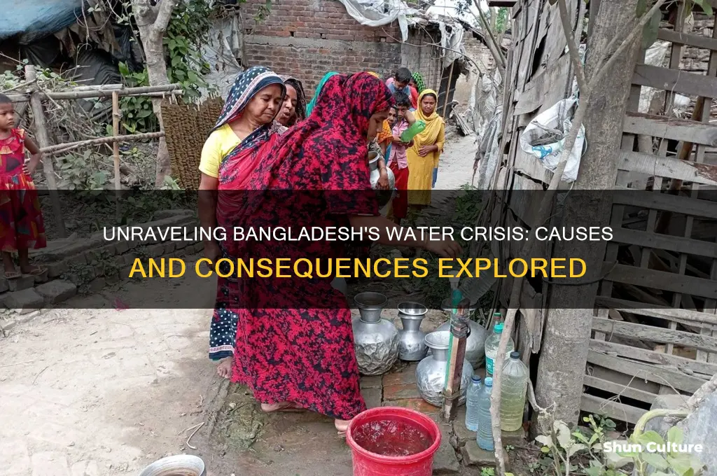 what caused the bangladesh water crisis