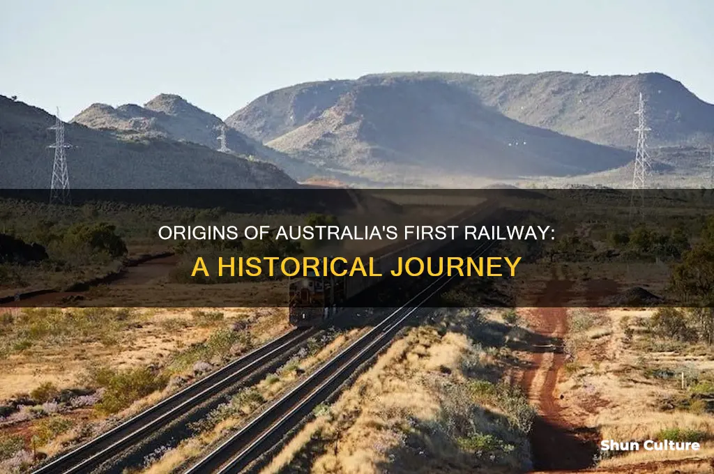 what caused the first railway in australia