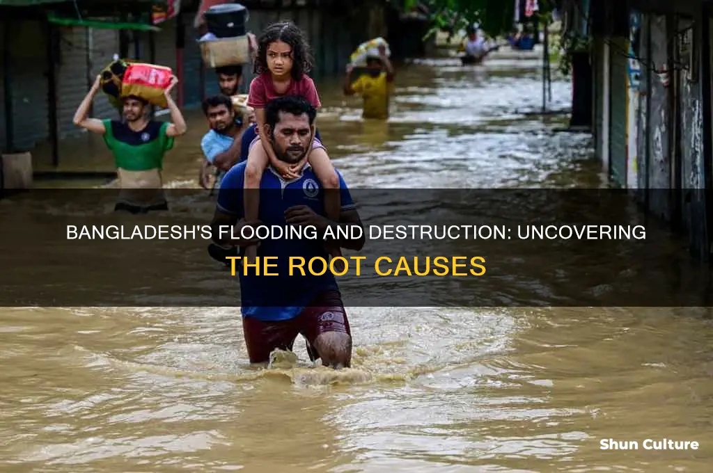 what causes major destruxrion and flooding in bangladesh