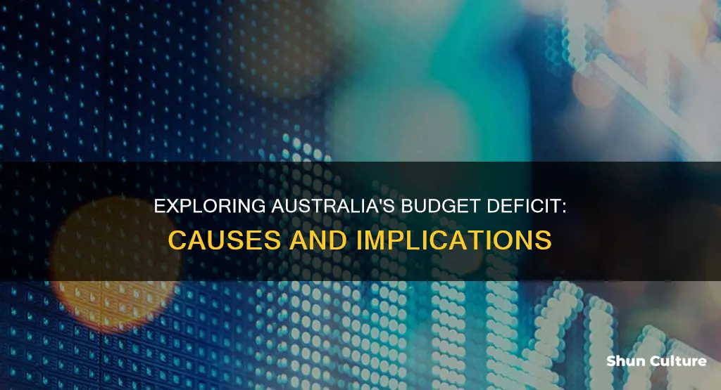 what causes the government budget deficit in australia