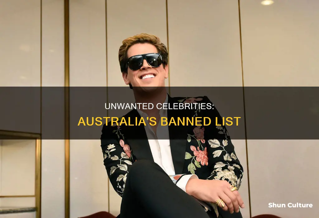 what celebrities are banned from australia