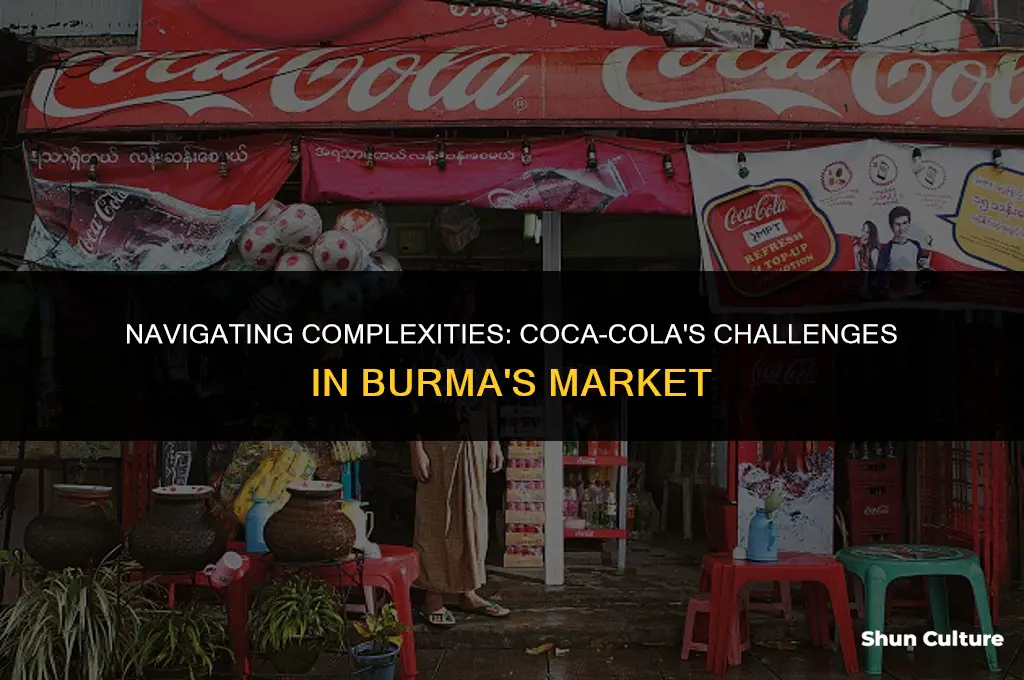 what challenges does coca cola face in burma