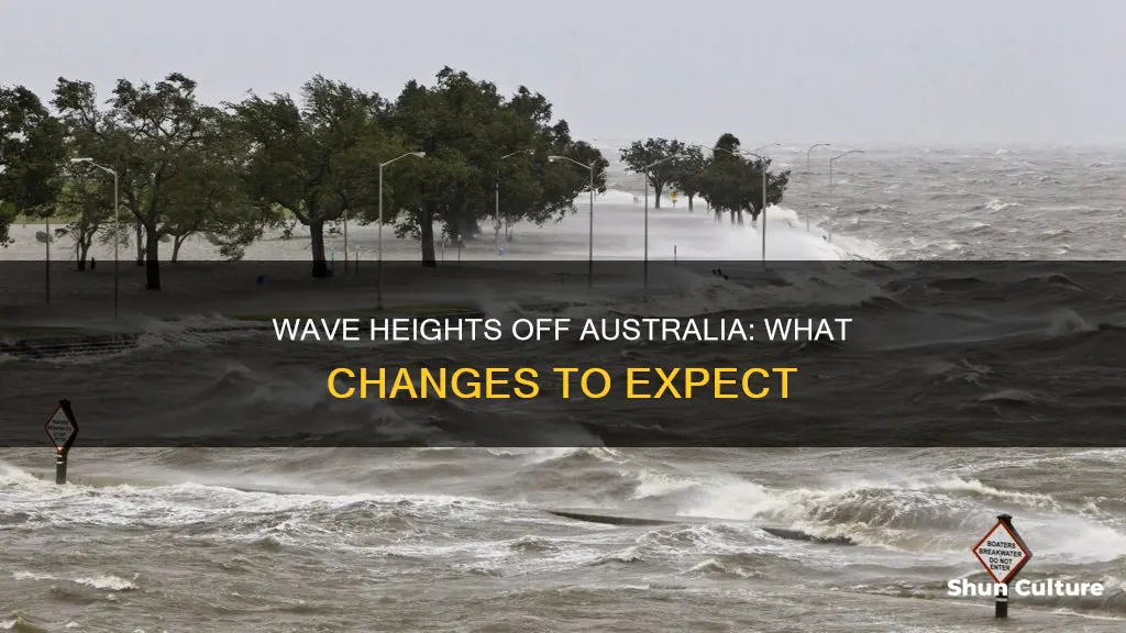 what change in wave height would you expect off australia