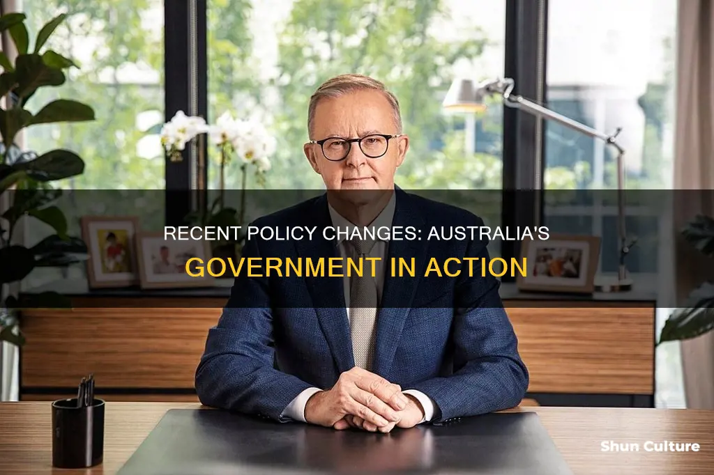 what changes has australia goverment made