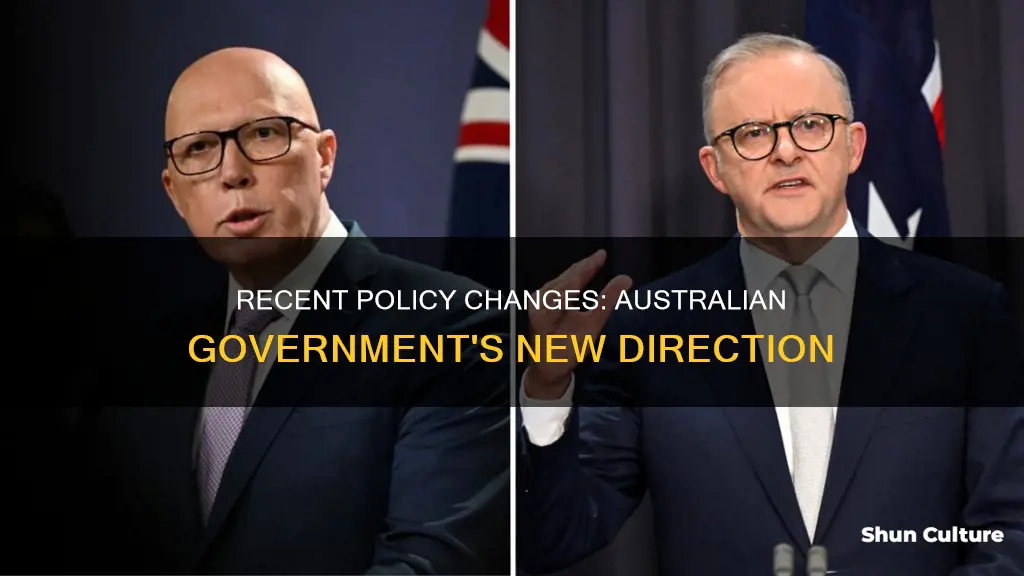 what changes has australian government made