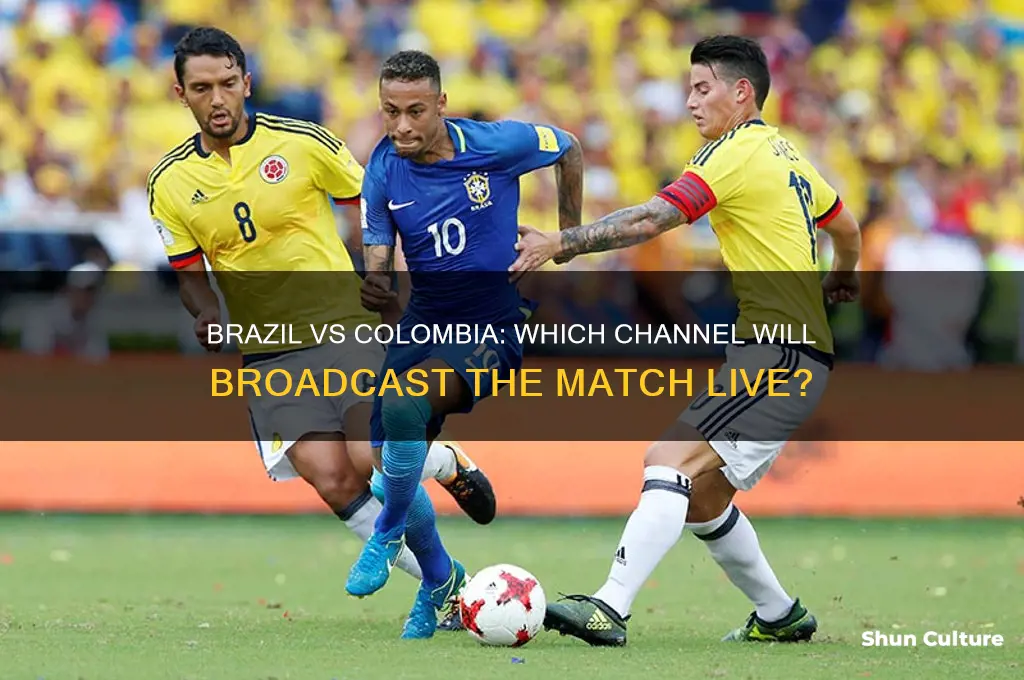 what channel brazil vs colombia