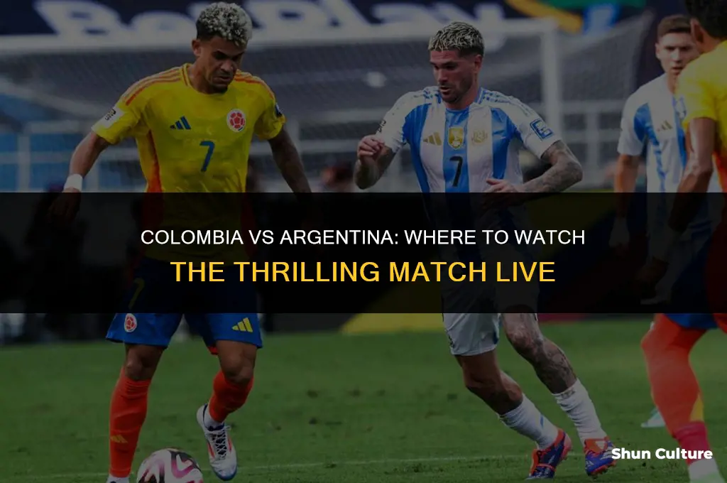what channel colombia vs argentina