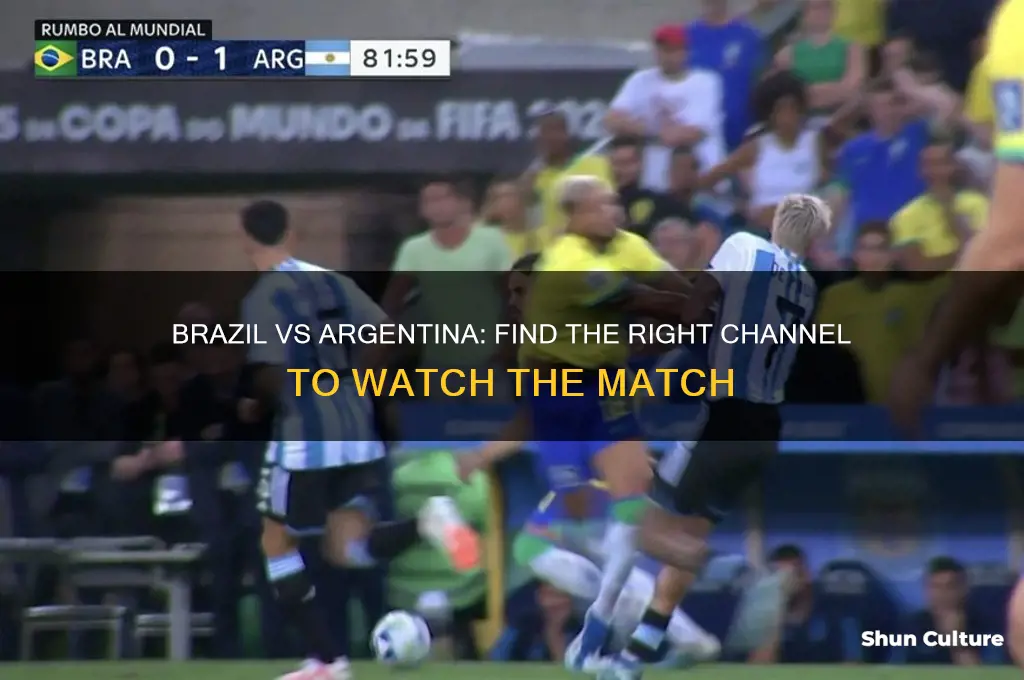what channel is brazil vs argentina