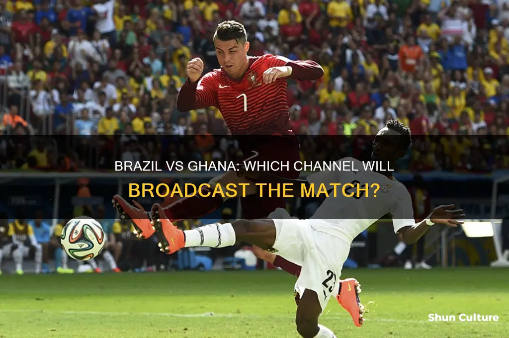 what channel is brazil vs ghana