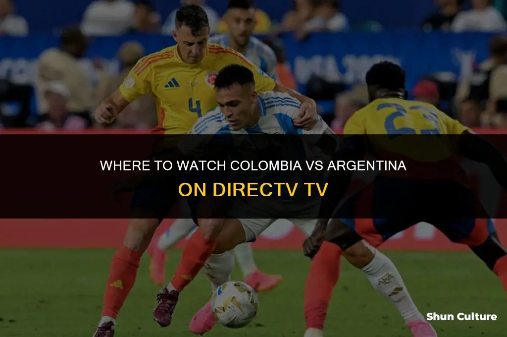 what channel is colombia vs argentina on directv tv