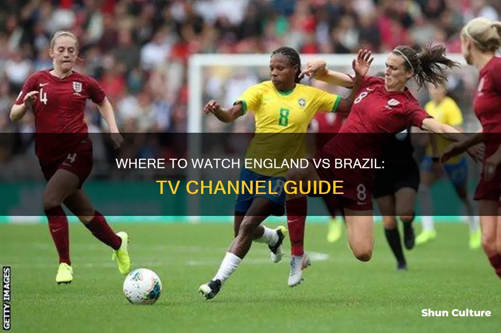 what channel is england vs brazil