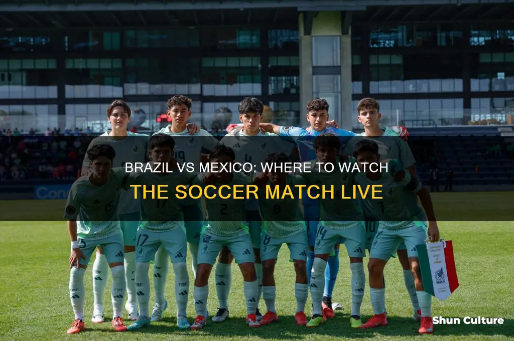 what channel is the brazil vs mexico soccer game on