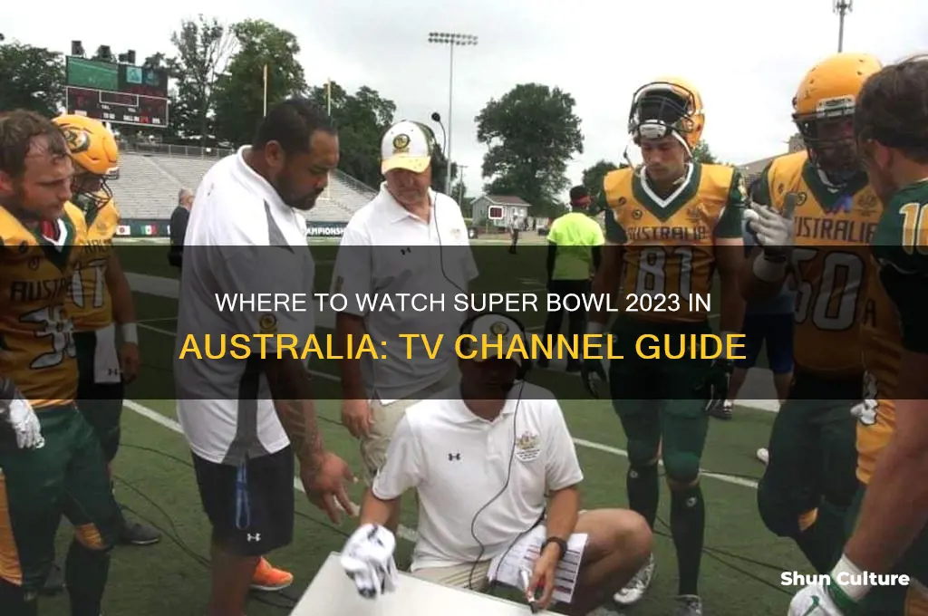 what channel is the superbowl on this year in australia
