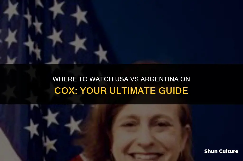 what channel is usa vs argentina on cox