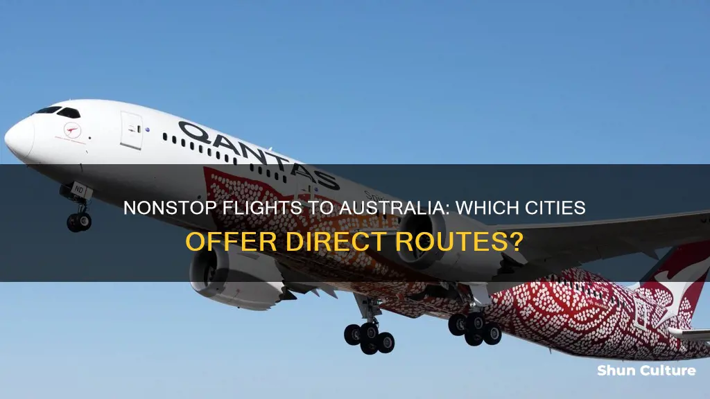 what cities fly nonstop to australia