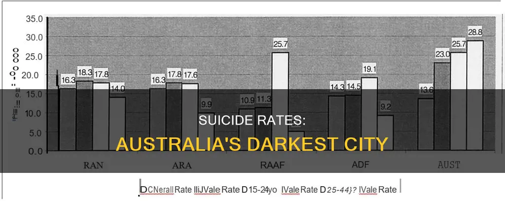 what city has the highest suicide rate in australia