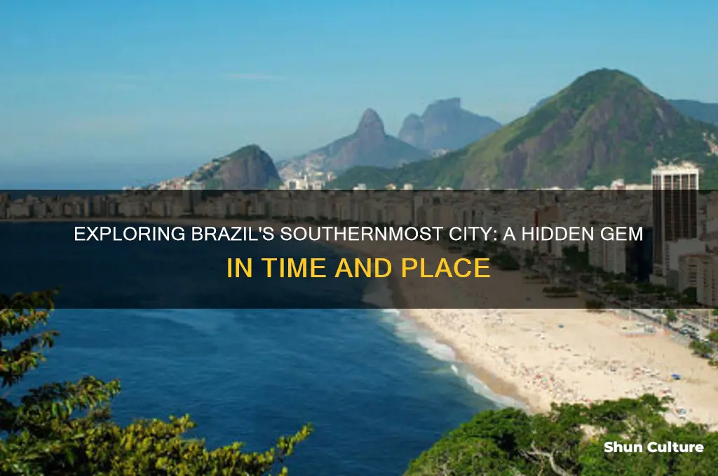 what city is at the southern most time of brazil