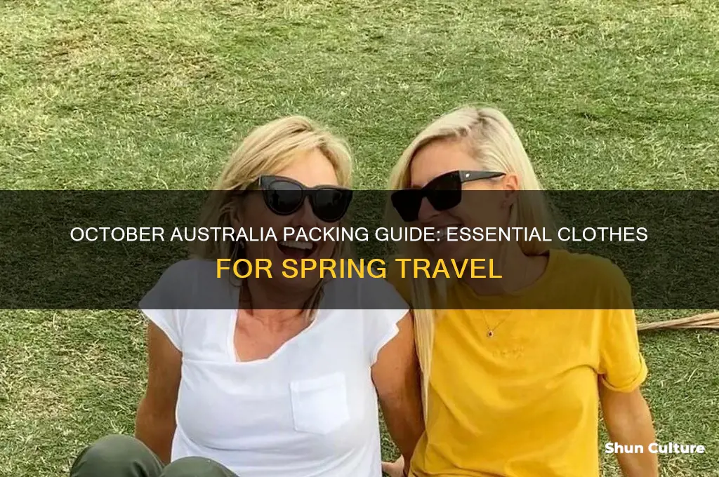 what clothes to pack to go to australia in October