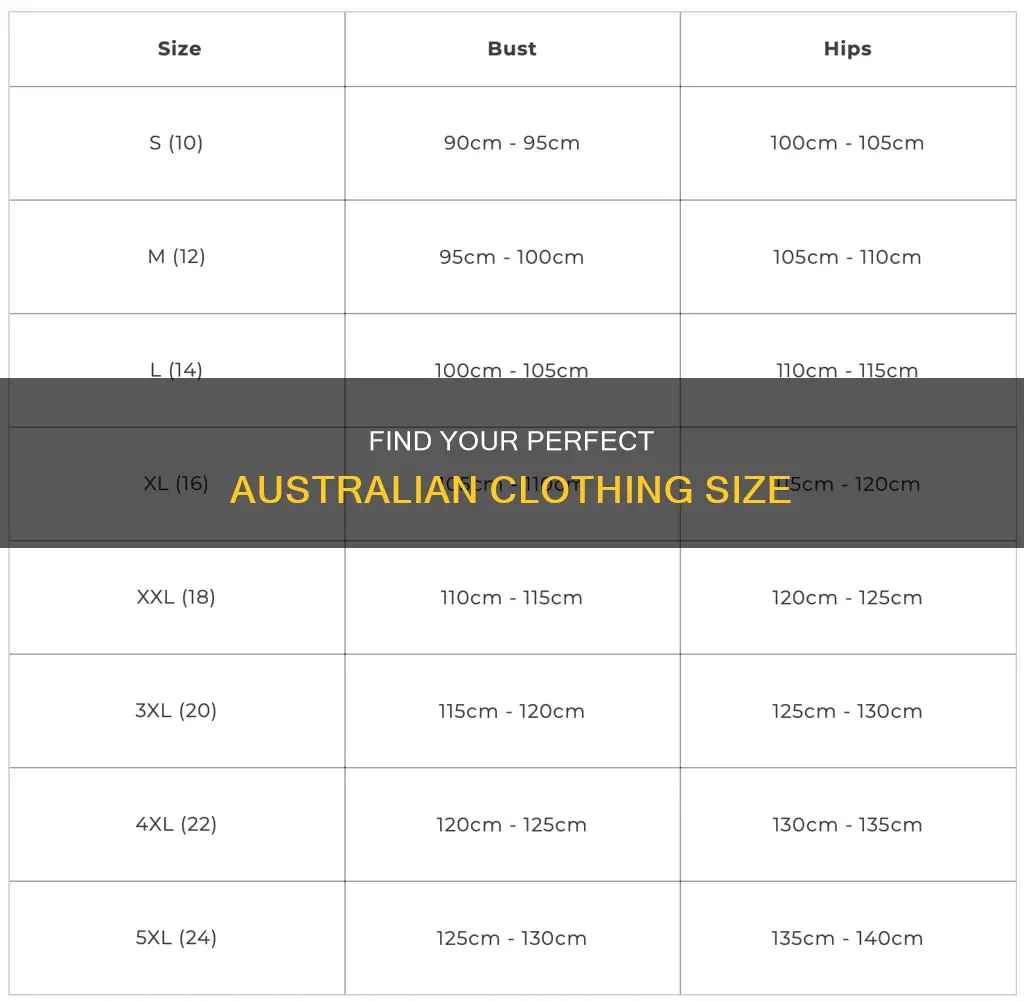 what clothing size am I australia