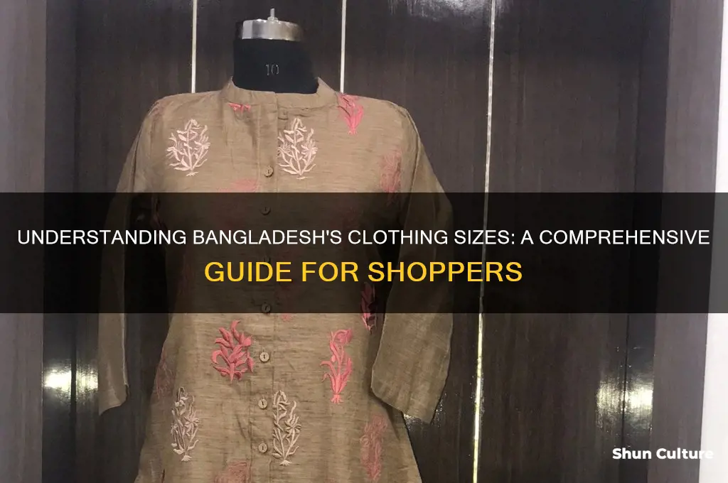 what clothing size does bangladesh use