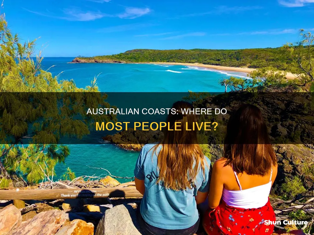 what coast do most people live in australia