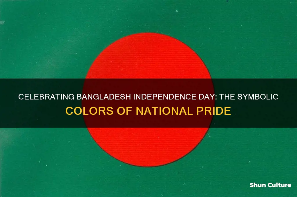 what colors are worn on bangladesh independence day