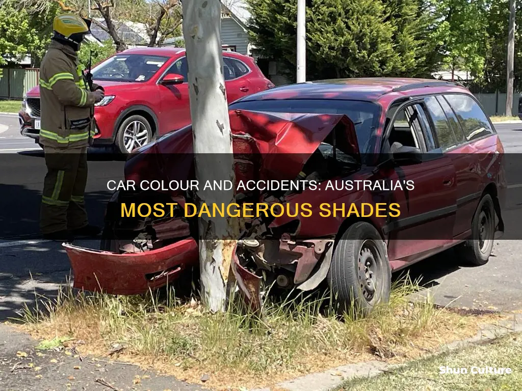 what colour car has the most accidents in australia