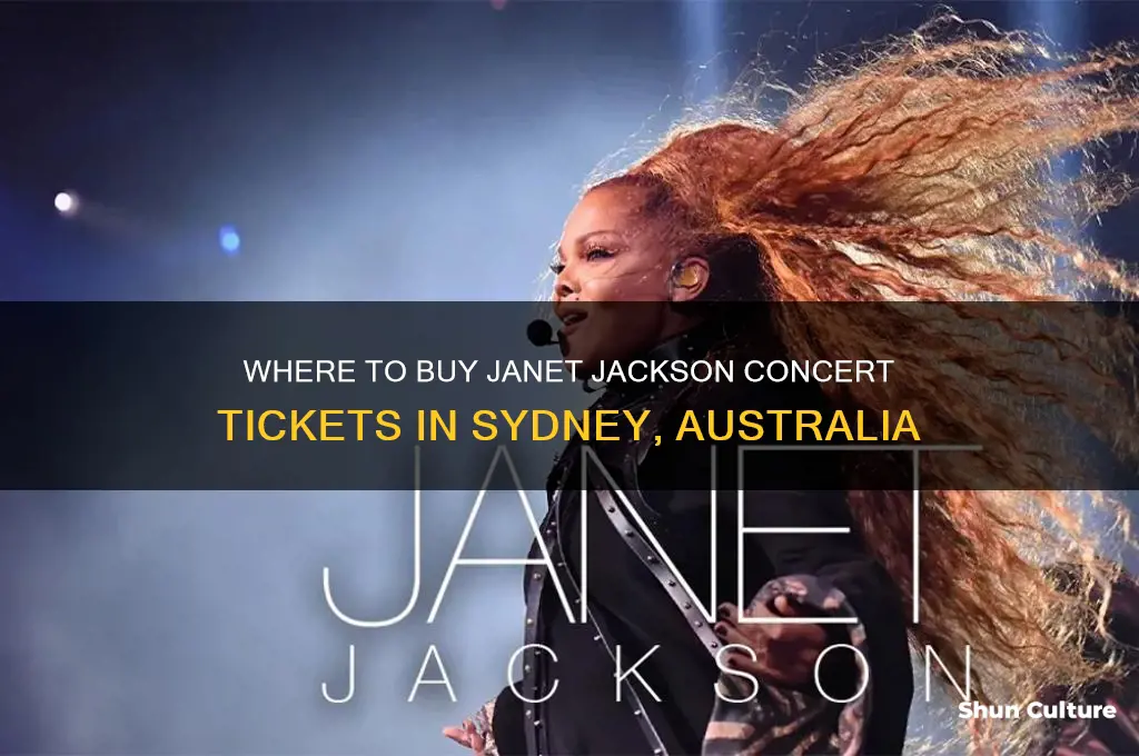 what company sells tickets for janet jackson in sydney australia