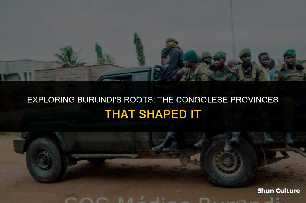 what congo provinces make up burundi