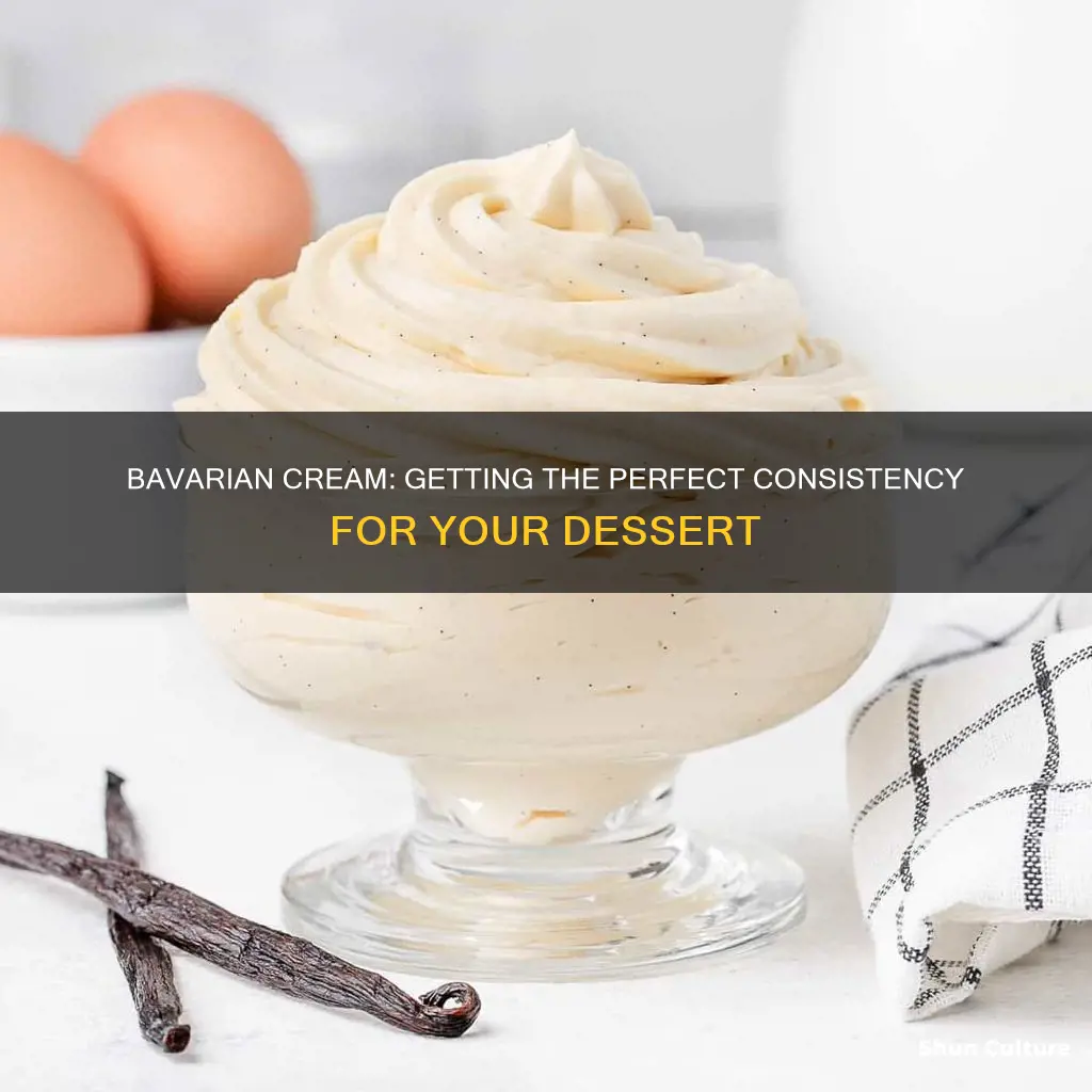 what consistency should bavarian cream have