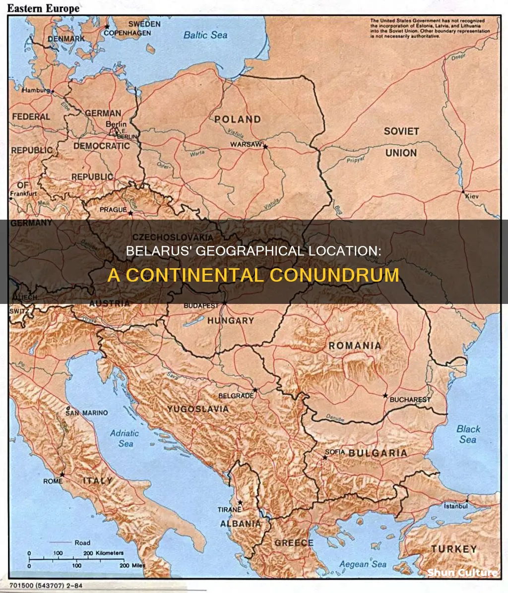 what continent is belarus